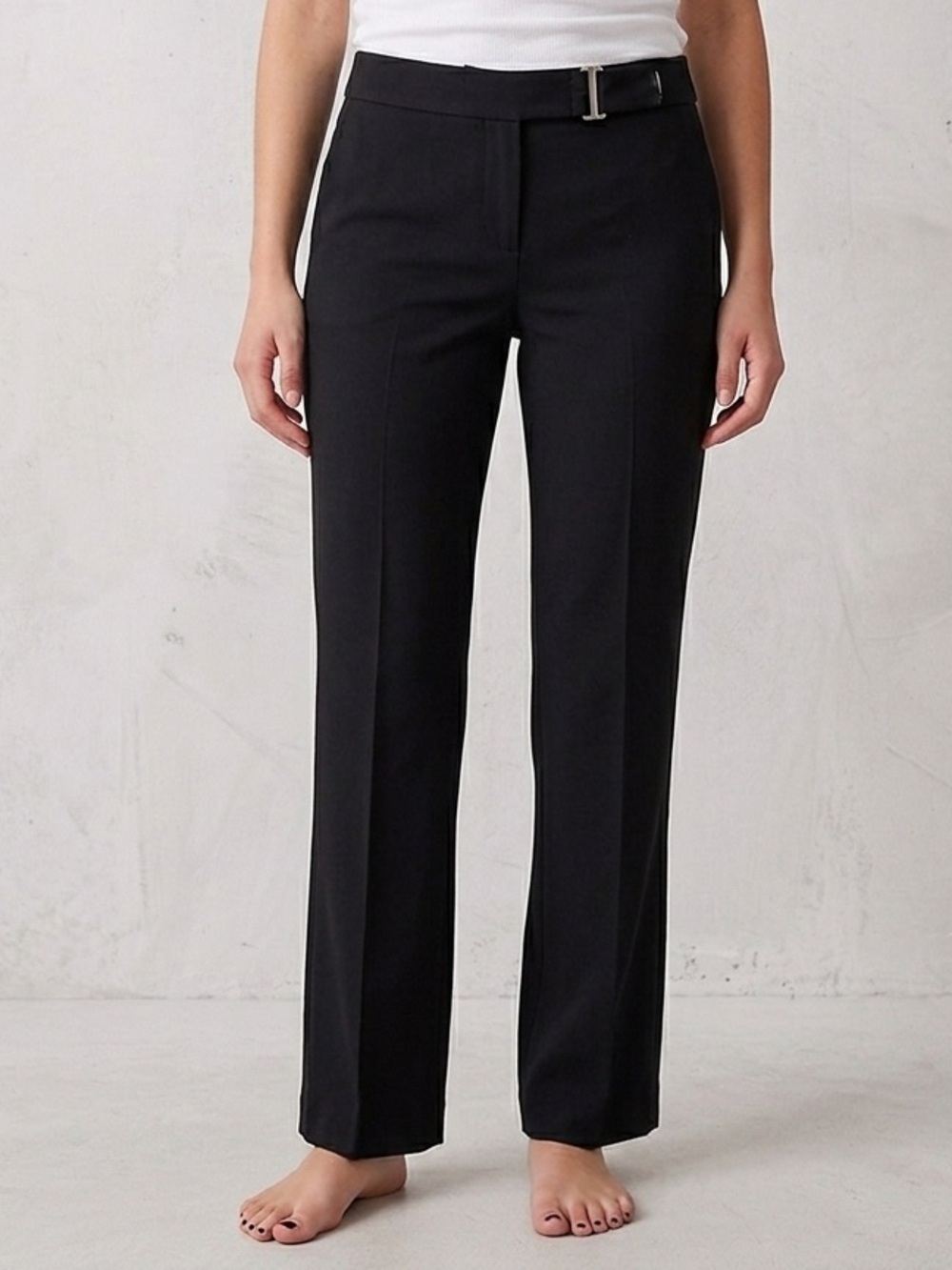 New York & Company Black City Stretch Skirt